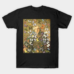 Jean Auguste Dominique Ingres with Butterflies T-Shirt